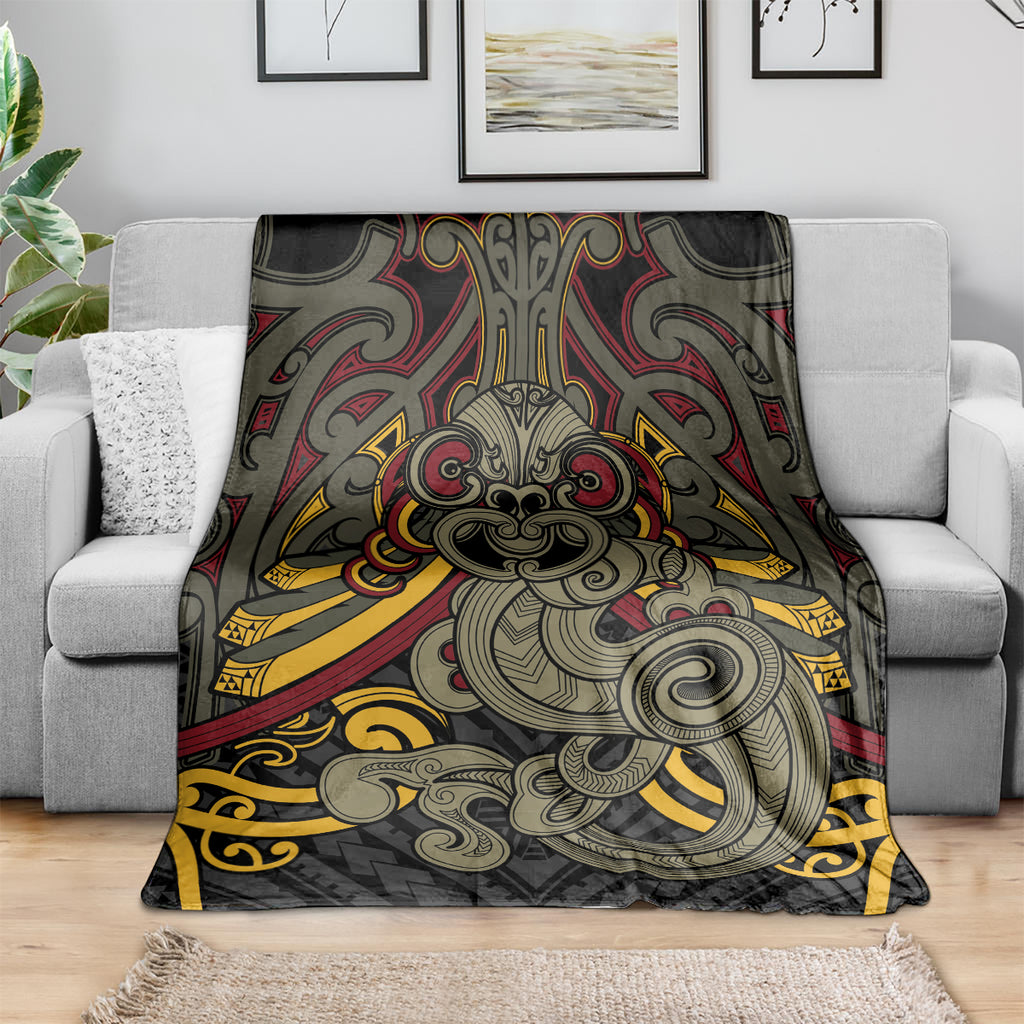 Maori Hei Tiki Tribal Tattoo Blanket