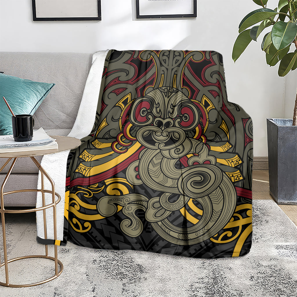 Maori Hei Tiki Tribal Tattoo Blanket