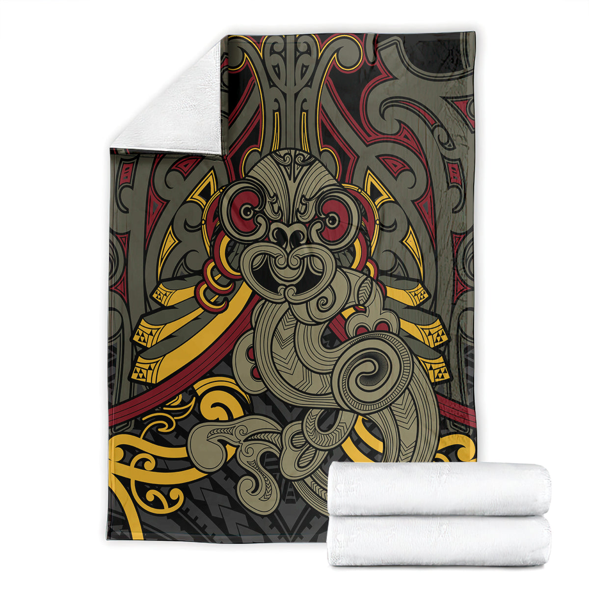 Maori Hei Tiki Tribal Tattoo Blanket