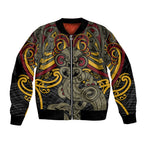 Maori Hei Tiki Tribal Tattoo Bomber Jacket