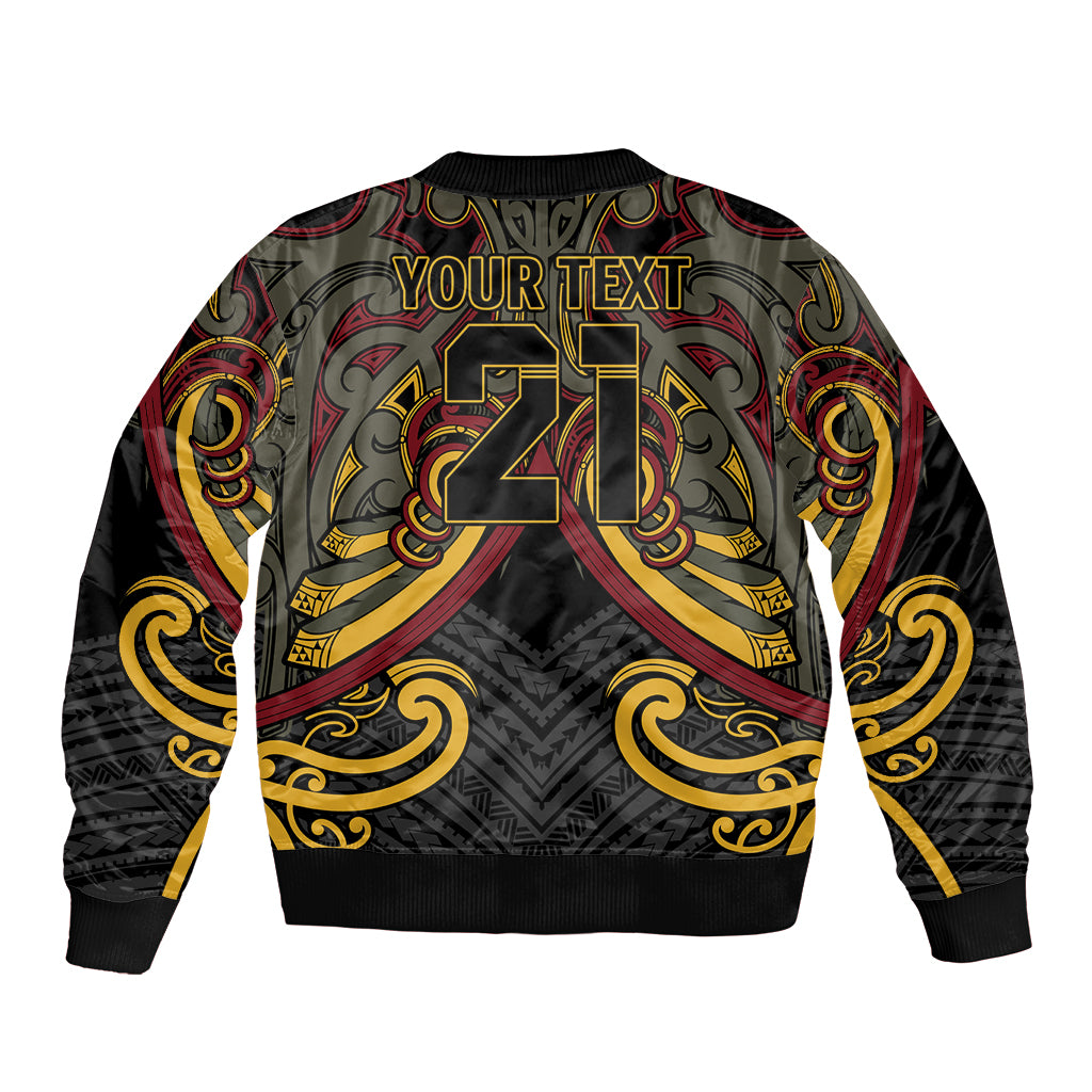 Maori Hei Tiki Tribal Tattoo Bomber Jacket