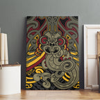 Maori Hei Tiki Tribal Tattoo Canvas Wall Art