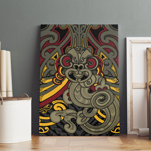 Maori Hei Tiki Tribal Tattoo Canvas Wall Art