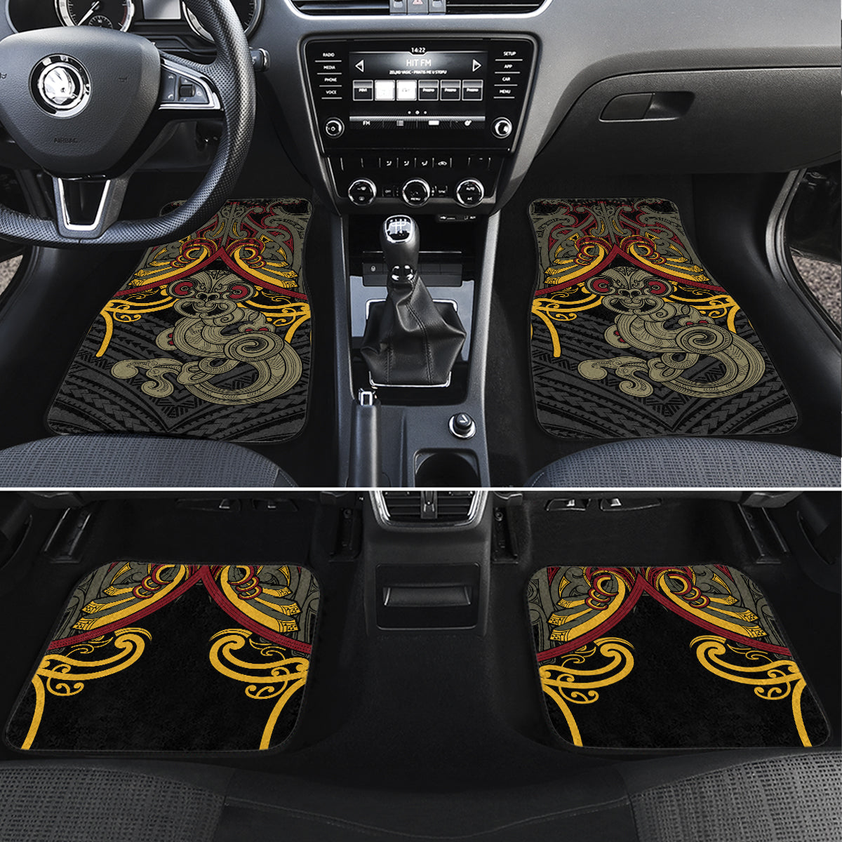 Maori Hei Tiki Tribal Tattoo Car Mats