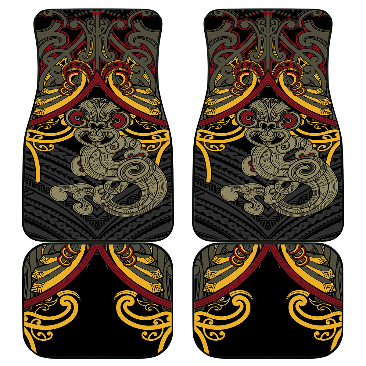 Maori Hei Tiki Tribal Tattoo Car Mats