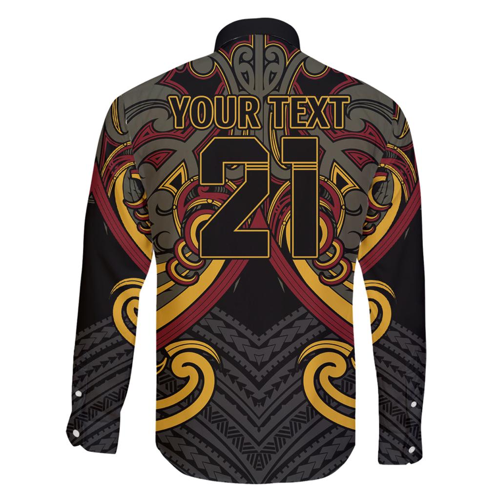 Maori Hei Tiki Tribal Tattoo Family Matching Long Sleeve Bodycon Dress and Hawaiian Shirt