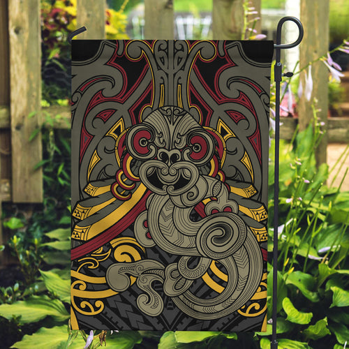 Maori Hei Tiki Tribal Tattoo Garden Flag