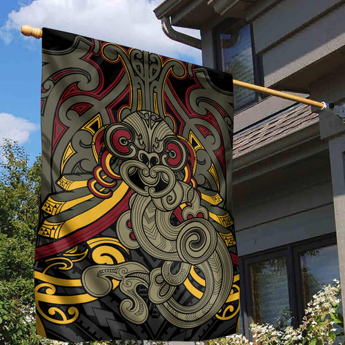 Maori Hei Tiki Tribal Tattoo Garden Flag