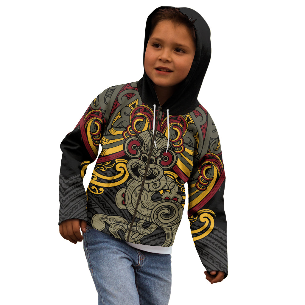 Maori Hei Tiki Tribal Tattoo Kid Hoodie