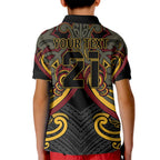 Maori Hei Tiki Tribal Tattoo Kid Polo Shirt