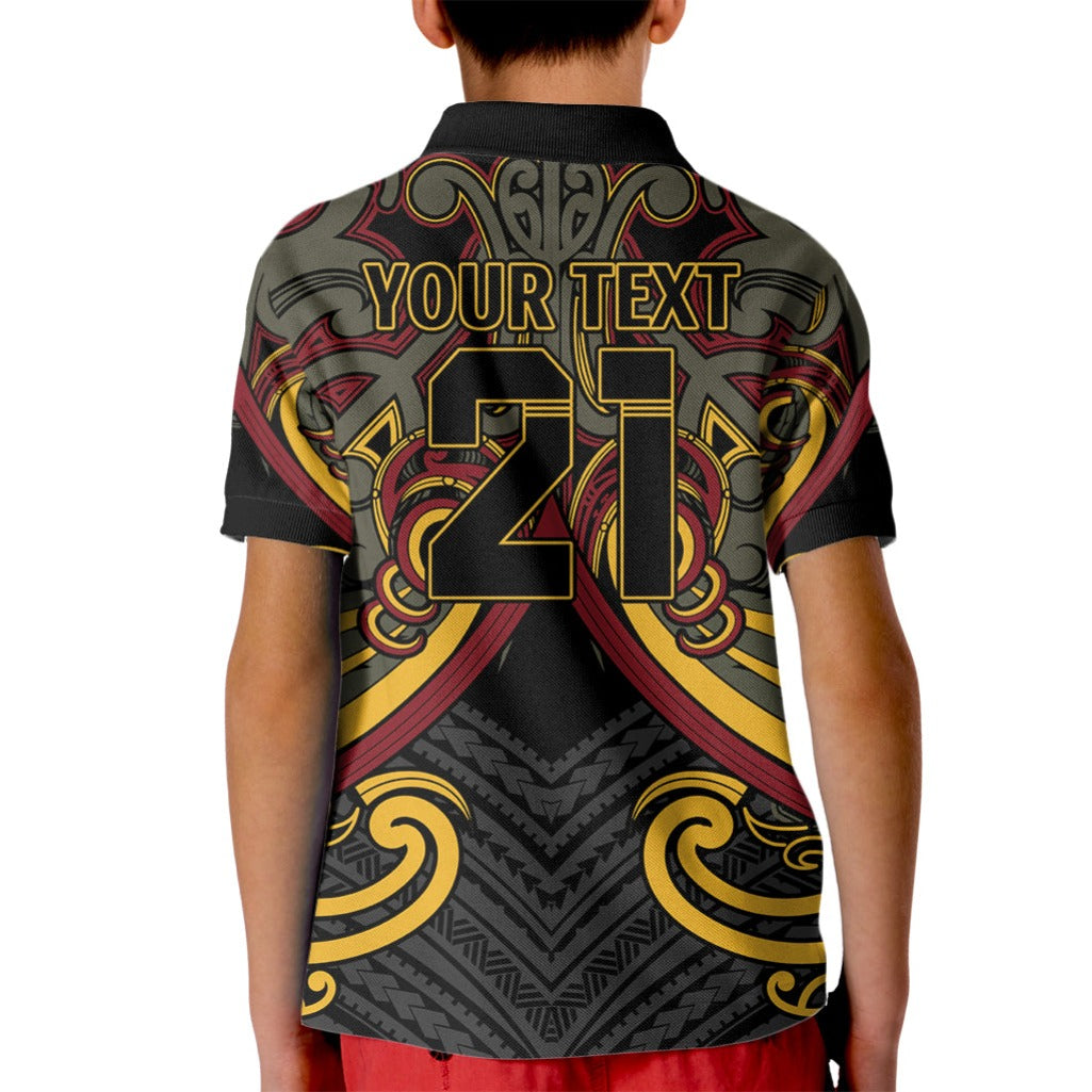 Maori Hei Tiki Tribal Tattoo Kid Polo Shirt