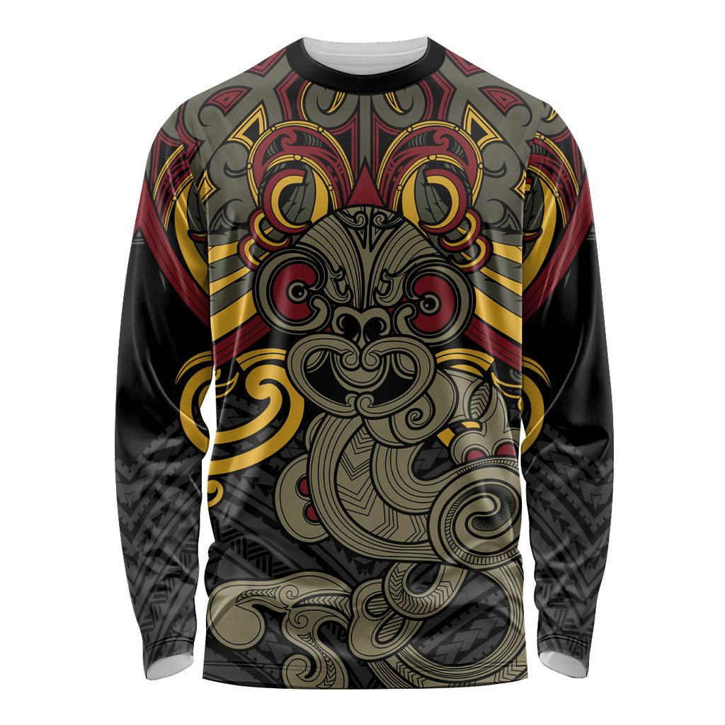 Maori Hei Tiki Tribal Tattoo Long Sleeve Shirt