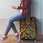 Maori Hei Tiki Tribal Tattoo Luggage Cover