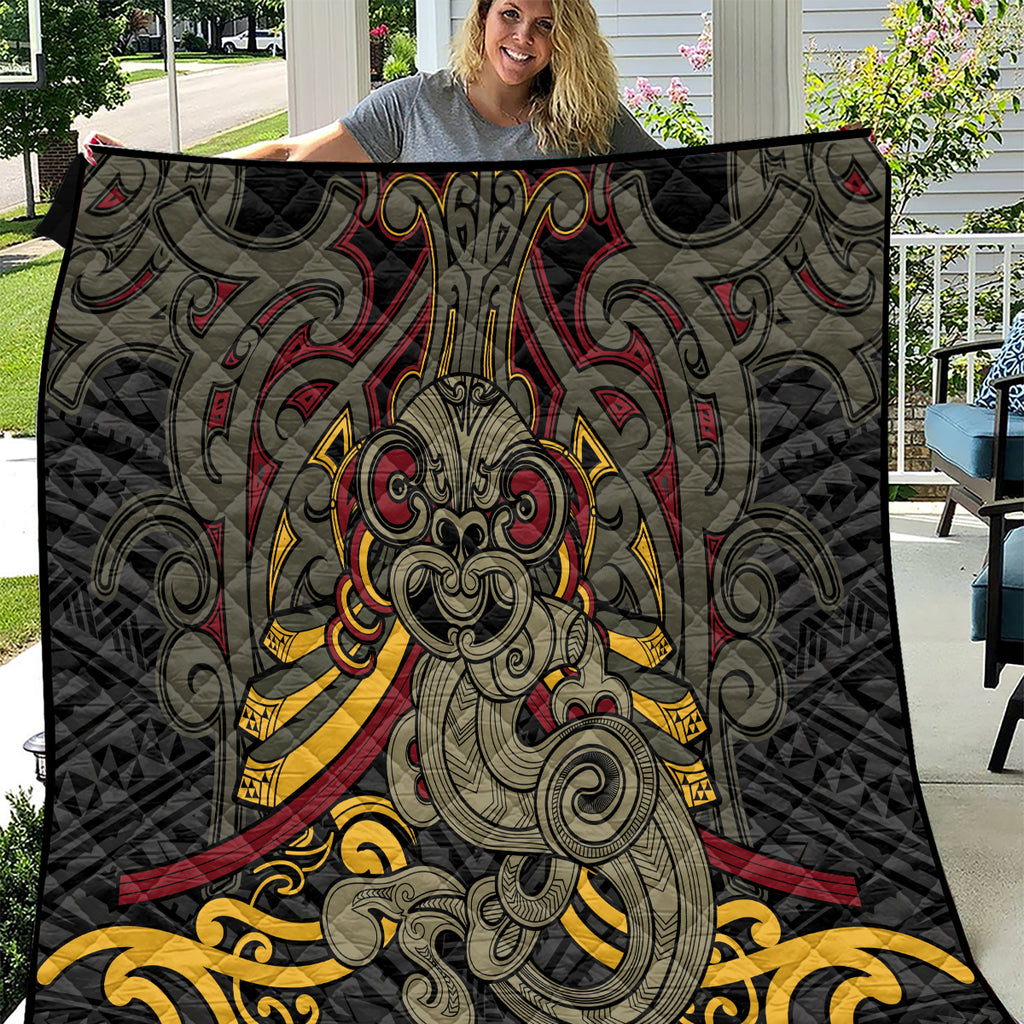 Maori Hei Tiki Tribal Tattoo Quilt