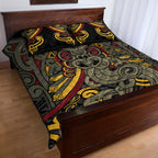 Maori Hei Tiki Tribal Tattoo Quilt Bed Set