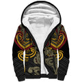 Maori Hei Tiki Tribal Tattoo Sherpa Hoodie