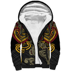 Maori Hei Tiki Tribal Tattoo Sherpa Hoodie