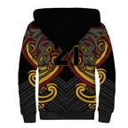 Maori Hei Tiki Tribal Tattoo Sherpa Hoodie