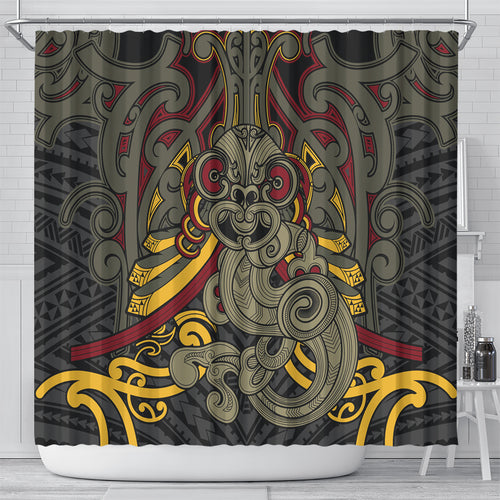 Maori Hei Tiki Tribal Tattoo Shower Curtain