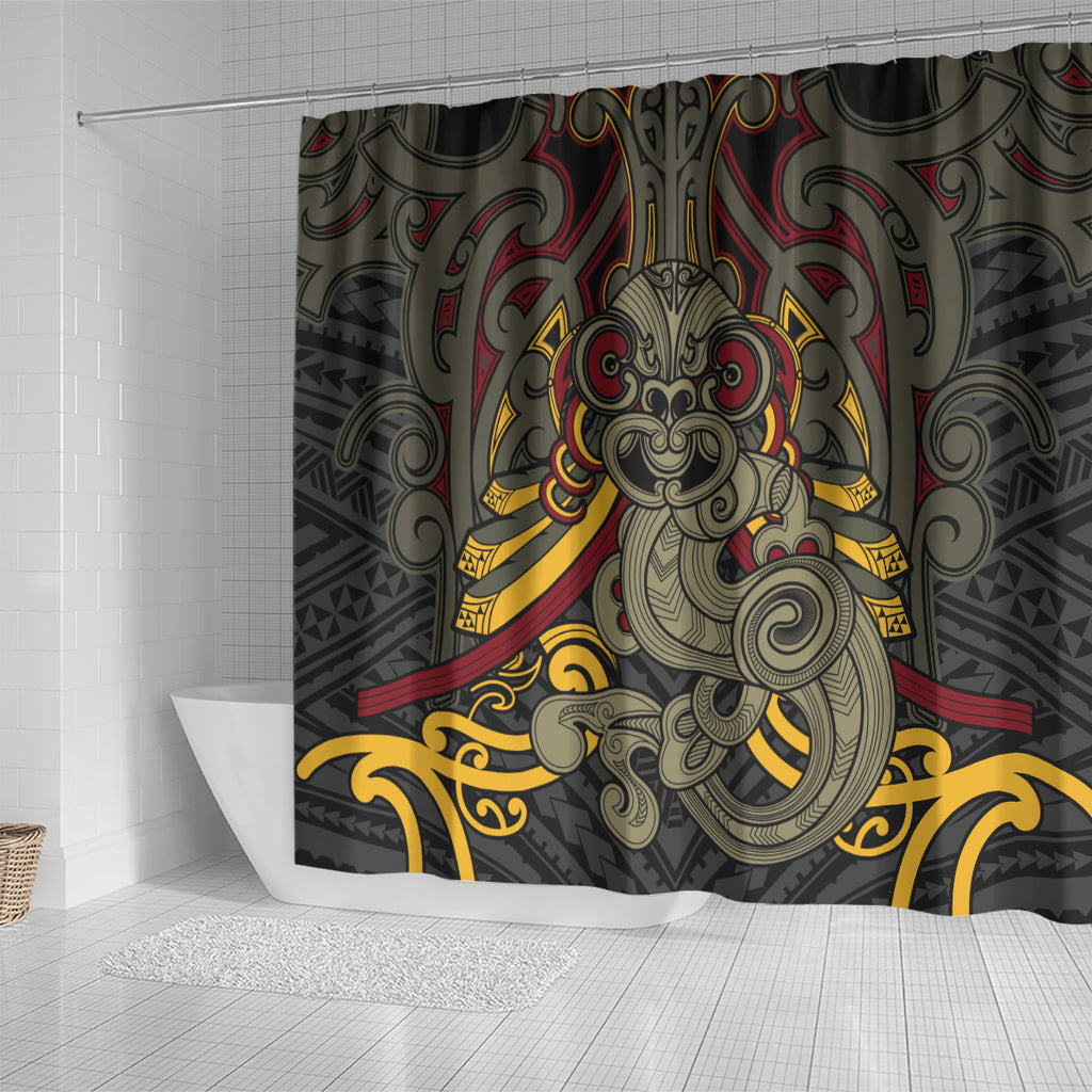 Maori Hei Tiki Tribal Tattoo Shower Curtain