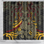 Maori Hei Tiki Tribal Tattoo Shower Curtain