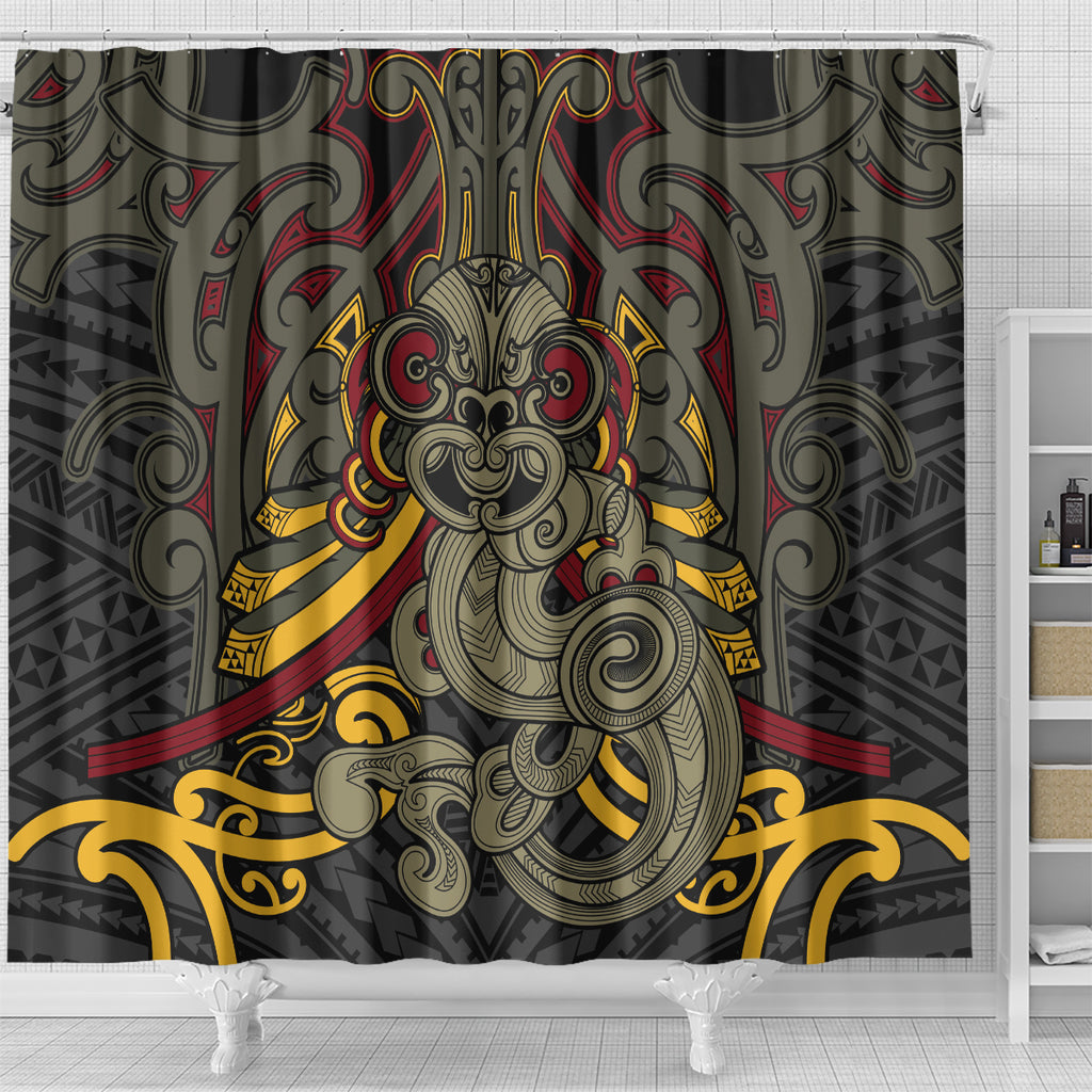 Maori Hei Tiki Tribal Tattoo Shower Curtain