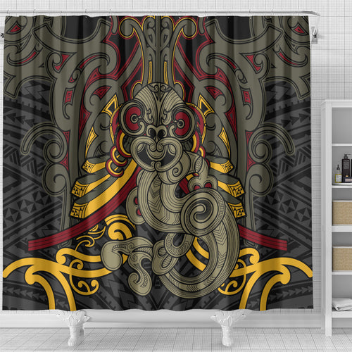 Maori Hei Tiki Tribal Tattoo Shower Curtain