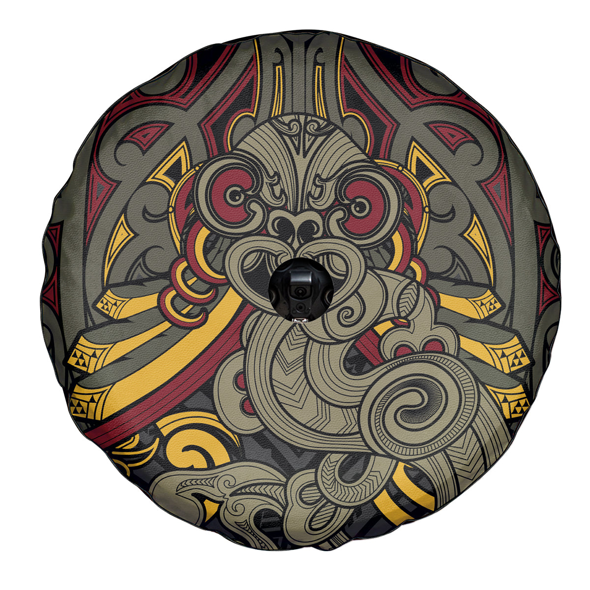 Maori Hei Tiki Tribal Tattoo Spare Tire Cover