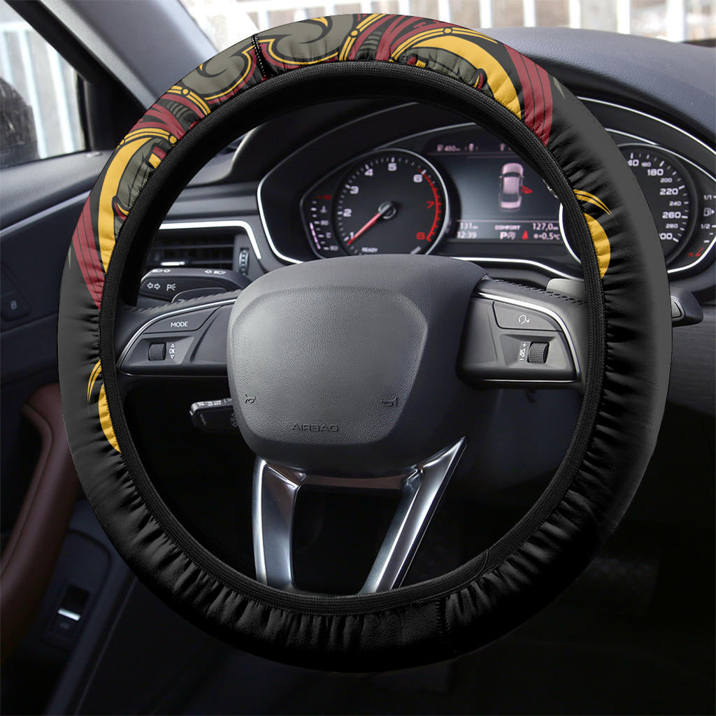 Maori Hei Tiki Tribal Tattoo Steering Wheel Cover