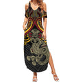 Maori Hei Tiki Tribal Tattoo Summer Maxi Dress