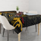 Maori Hei Tiki Tribal Tattoo Tablecloth