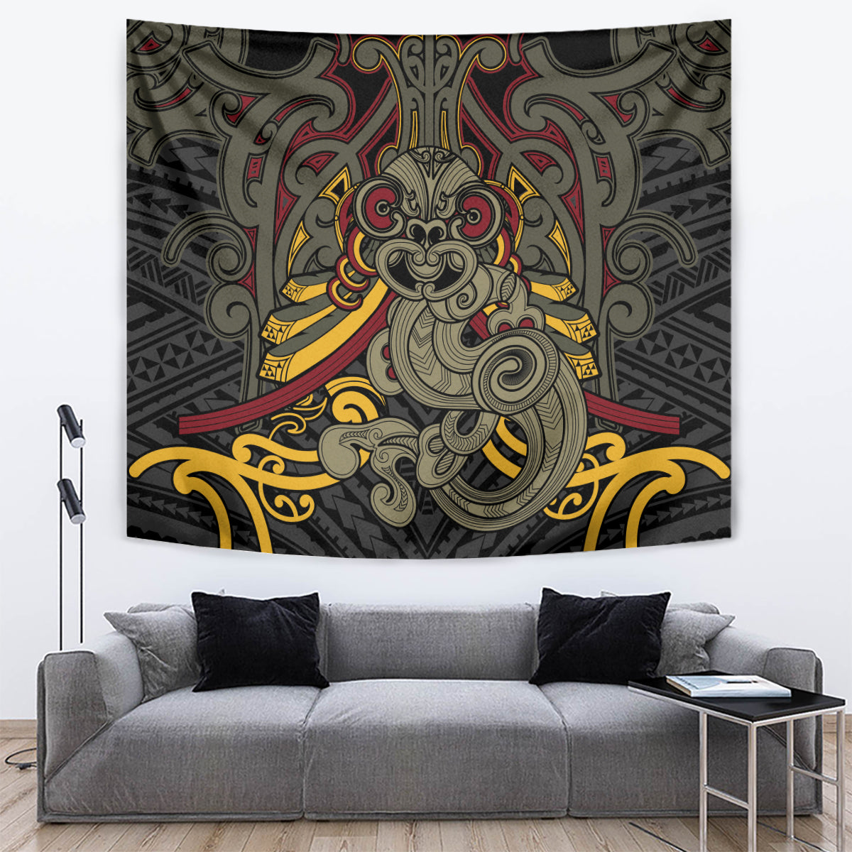 Maori Hei Tiki Tribal Tattoo Tapestry