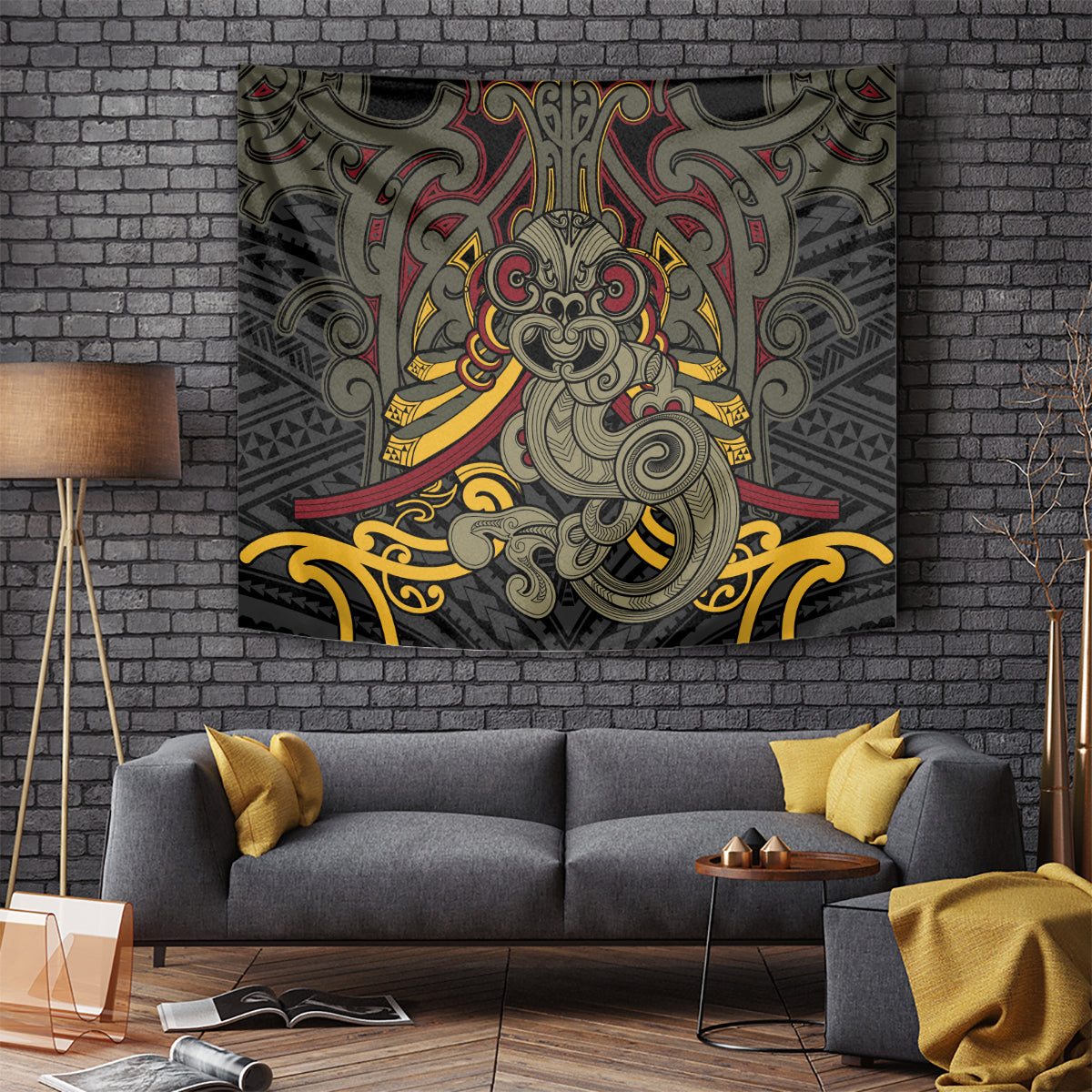Maori Hei Tiki Tribal Tattoo Tapestry