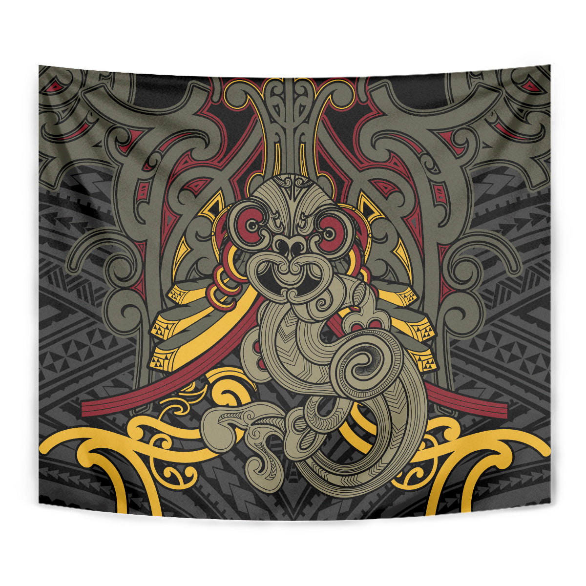 Maori Hei Tiki Tribal Tattoo Tapestry
