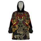 Maori Hei Tiki Tribal Tattoo Wearable Blanket Hoodie