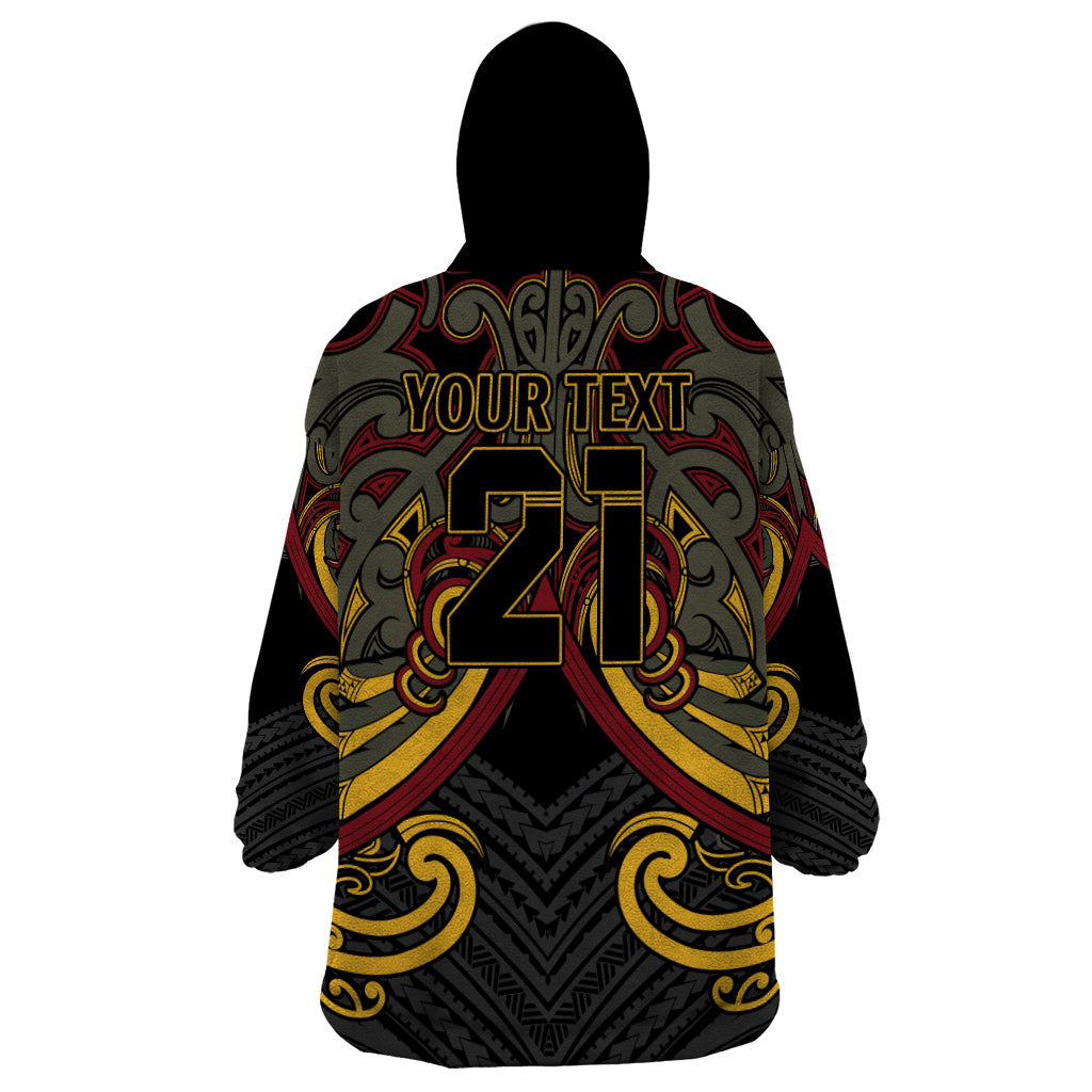 Maori Hei Tiki Tribal Tattoo Wearable Blanket Hoodie