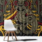 Maori Hei Tiki Tribal Tattoo Window Curtain