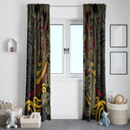 Maori Hei Tiki Tribal Tattoo Window Curtain