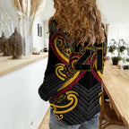 Maori Hei Tiki Tribal Tattoo Women Casual Shirt