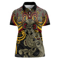 Maori Hei Tiki Tribal Tattoo Women Polo Shirt