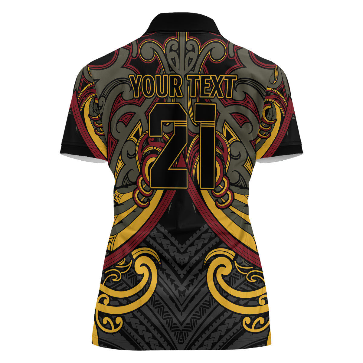 Maori Hei Tiki Tribal Tattoo Women Polo Shirt
