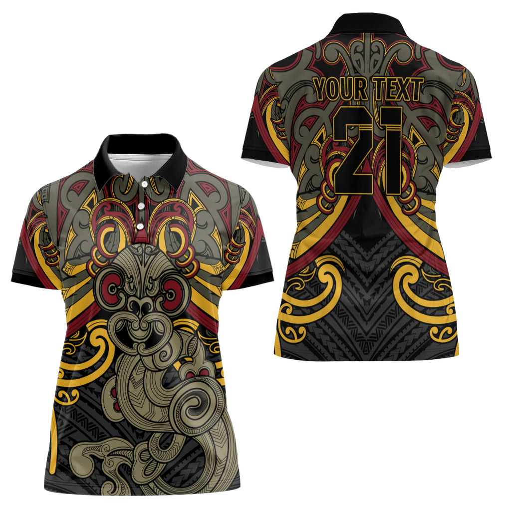 Maori Hei Tiki Tribal Tattoo Women Polo Shirt