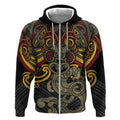 Maori Hei Tiki Tribal Tattoo Zip Hoodie