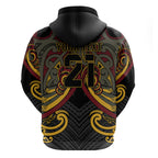 Maori Hei Tiki Tribal Tattoo Zip Hoodie