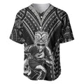 Custom New Zealand Rugby Baseball Jersey Maori All Black Warrior Tribal Tattoo