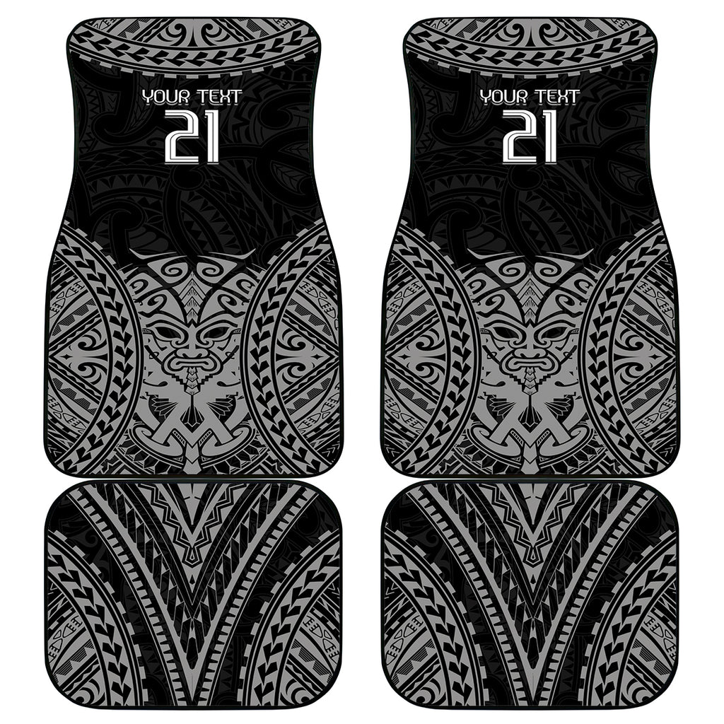 Custom New Zealand Rugby Car Mats Maori All Black Warrior Tribal Tattoo