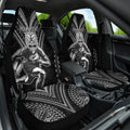 Custom New Zealand Rugby Car Seat Cover Maori All Black Warrior Tribal Tattoo