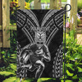 Custom New Zealand Rugby Garden Flag Maori All Black Warrior Tribal Tattoo