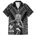 Custom New Zealand Rugby Hawaiian Shirt Maori All Black Warrior Tribal Tattoo