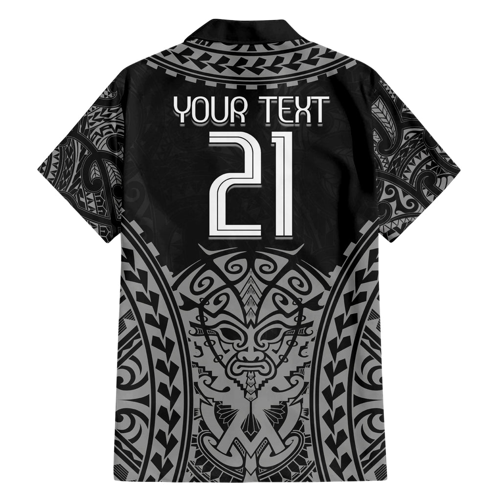 Custom New Zealand Rugby Hawaiian Shirt Maori All Black Warrior Tribal Tattoo